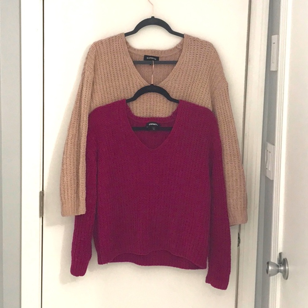 Express chenille sweaters